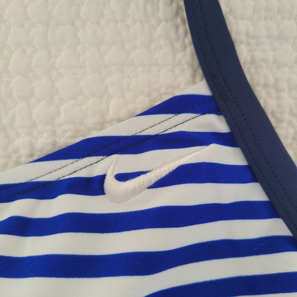 NEW ✨️ 2 PC Nike Tankini Boyshort Swimsuit Navy Blue White Swimwear Women's 2X - Picture 9 of 12